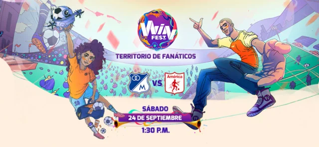 Sigue los pasos para la inscripción de Win Fest de Millonarios vs América de Cali