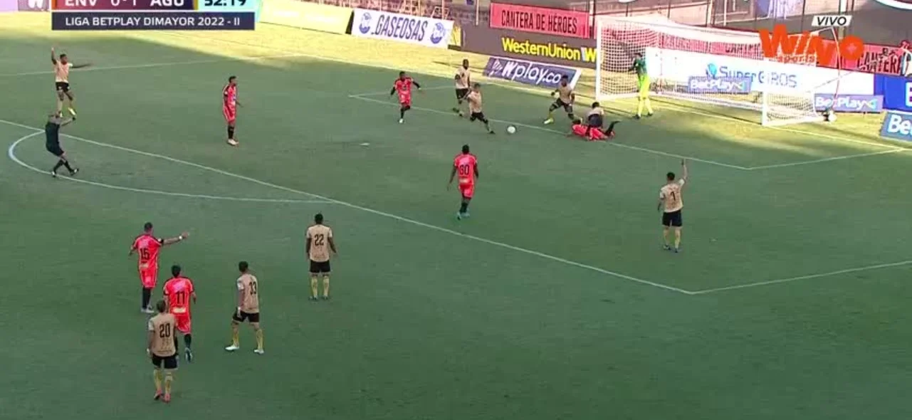 Así fue la jugada de Envigado para empatar el partido