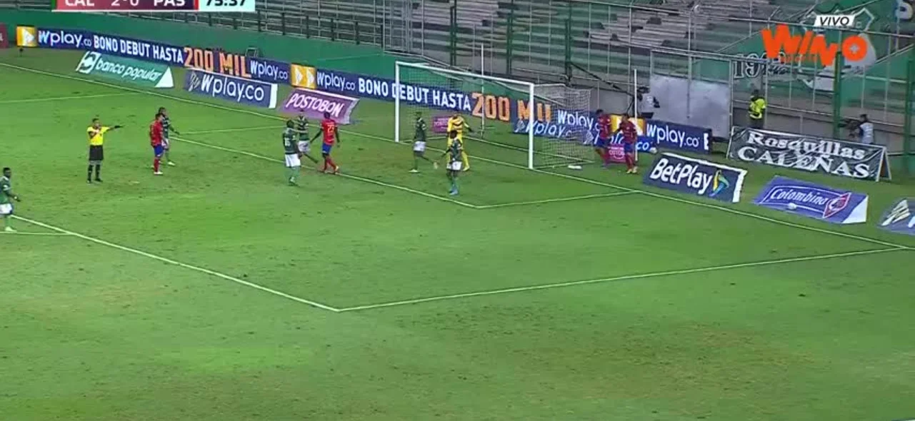 Esta fue la jugada de Pasto ante Cali