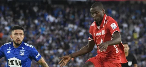 Millonarios y América de Cali empataron 2-2 en la fecha 14. / Foto: VizzorImage - Luis Ramirez