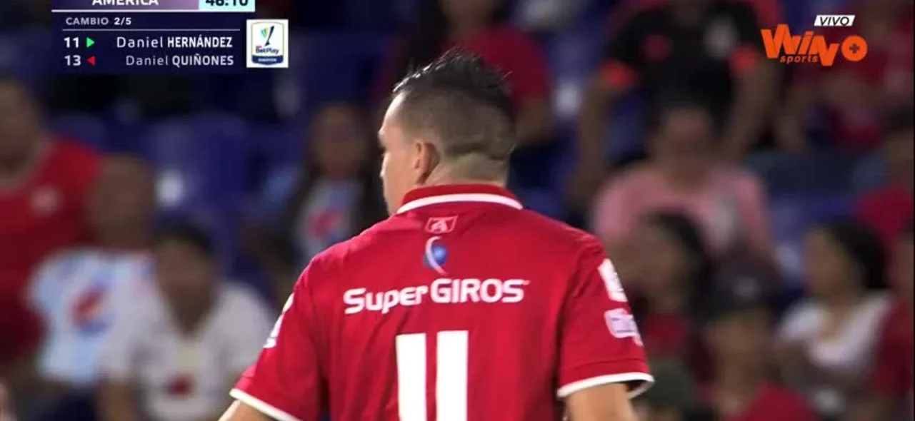 Así fue el potente remate de Hernández que no terminó en gol