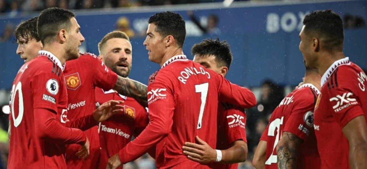 Cristiano Ronaldo volvió y fue protagonista en la victoria de United. / Foto: AFP.