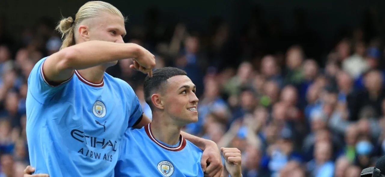Haaland y Foden - Foto: AFP