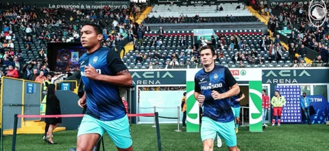 Gol y asistencia de Muriel para el empate de Atalanta vs Udinese. / Foto: @Atalanta_BC.