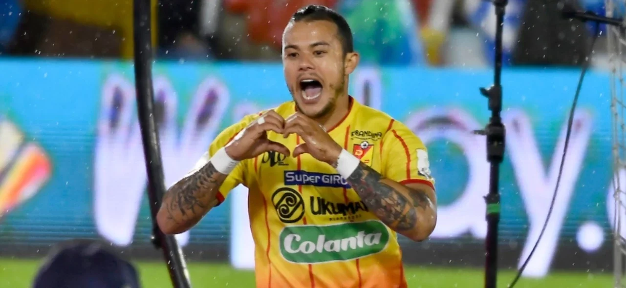 Castro fue el autor del único gol en Millonarios vs. Pereira. / Foto: VizzorImage - Edgar Cusguen