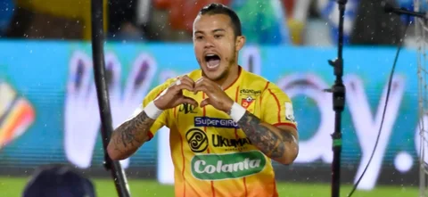 Castro fue el autor del único gol en Millonarios vs. Pereira. / Foto: VizzorImage - Edgar Cusguen