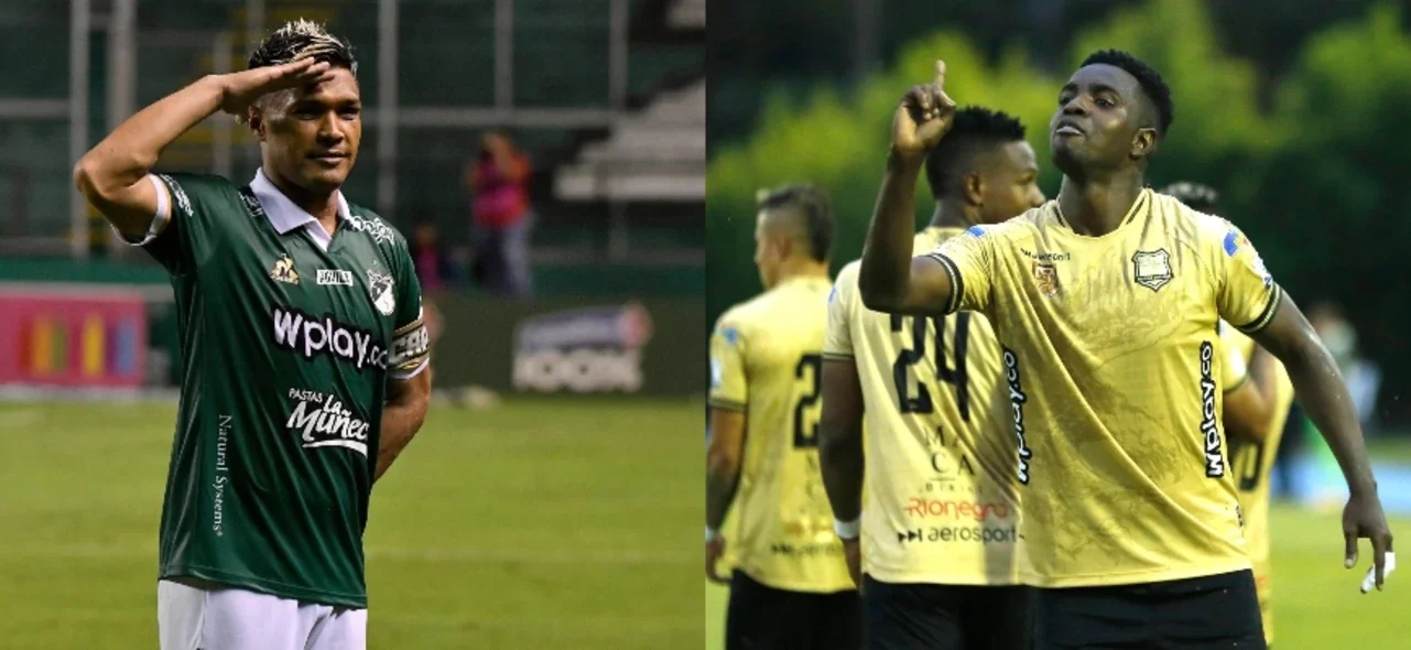 Teófilo Gutiérrez y Marco Pérez. Foto: Vizzorimage