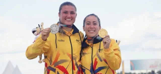 Mariana Pajón, oro y Gabriela Bolle, plata / Foto @OlimpicoCol