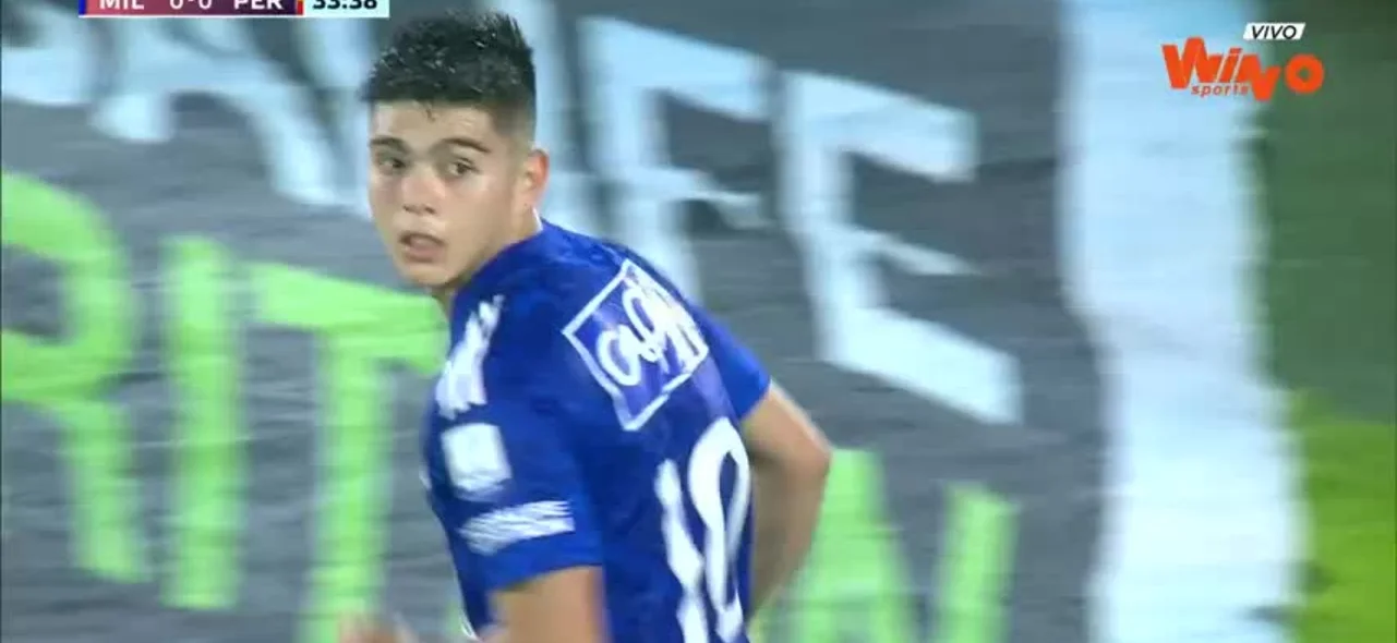 Ruiz desperdició la opción de gol más clara para Millonarios