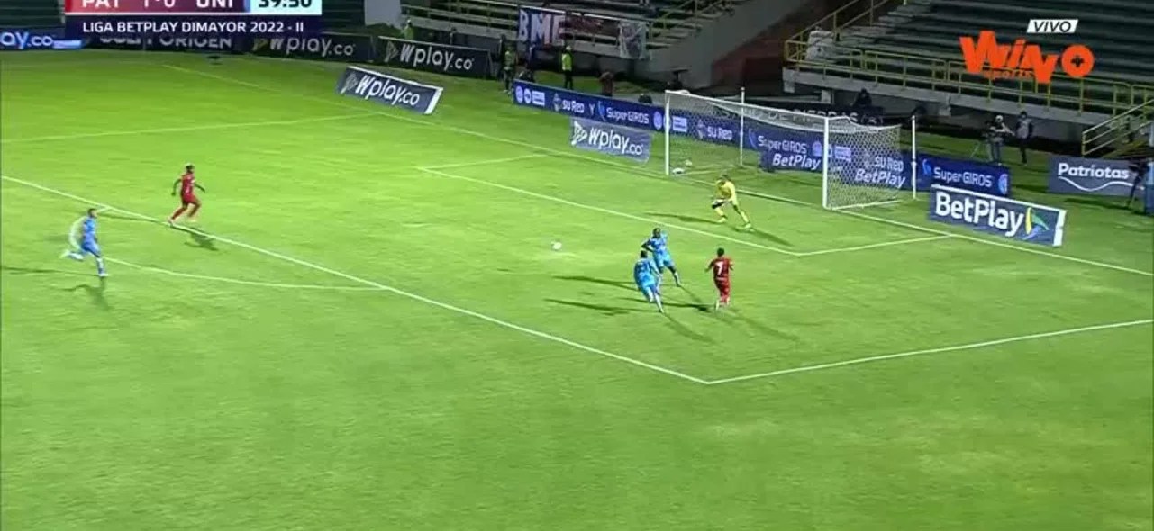 Patriotas erró una opción clara de gol ante Unión Magdalena