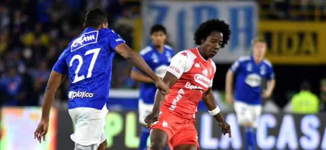 Santa Fe vs. Millonarios. Foto: VizzorImage / Luis Ramirez