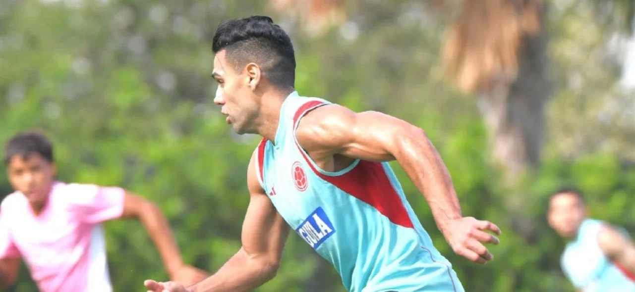 La tierna visita del hijo de Falcao a la selección Colombia. / Foto: FCF.