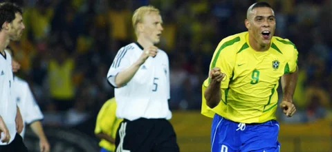 Ronaldo Nazario en la final 2002. Foto: AFP
