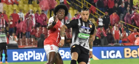 Pereira recibe a Santa Fe. Foto: VizzorImage / Felipe Caicedo