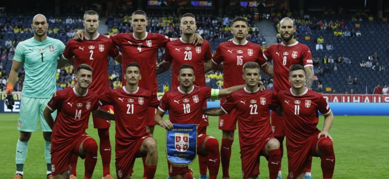 Selección de Serbia. Foto: AFP