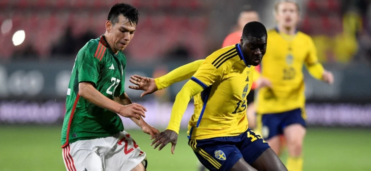 México perdió ante Suecia su último partido de preparación / AFP
