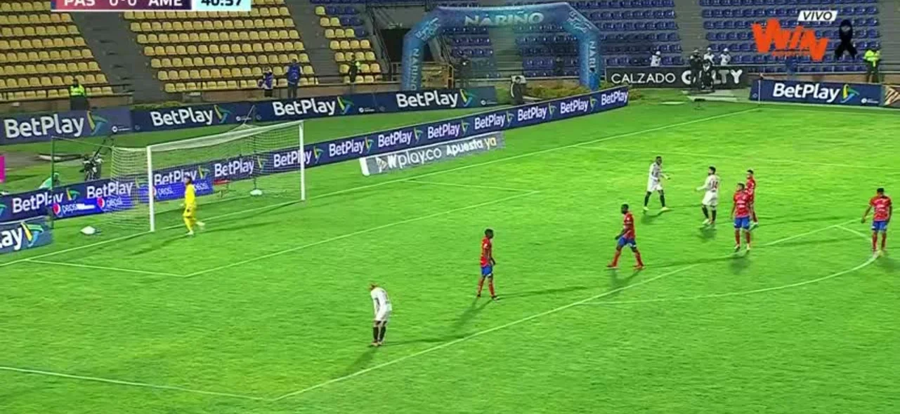 Falque por poco abre el marcador en Pasto