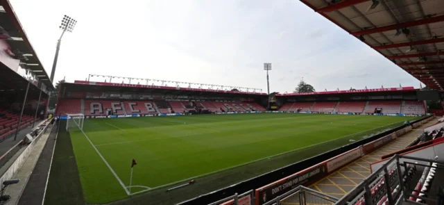 Vitality Stadium, casa de Bournemouth. Foto: AFP