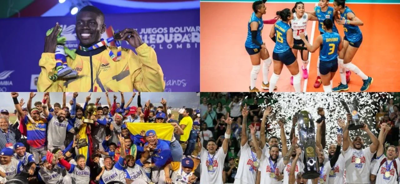 Colombia se lució en voleibol, béisbol, boxeo y baloncesto