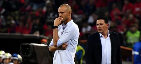 David González, DT de Independiente Medellín. Foto: VizzorImage / Luis Benavides