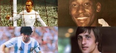 Pelé dentro de las 4 leyendas del fútbol mundial. / Fotos: Wiki Commons.