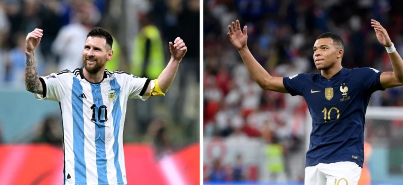 Messi y Mbappé - Foto: AFP