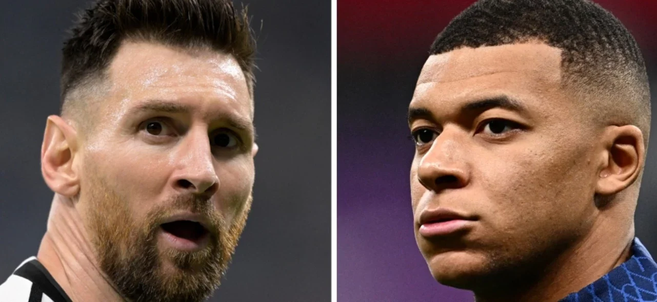 Messi y Mbappé son compañeros en PSG. Foto: AFP