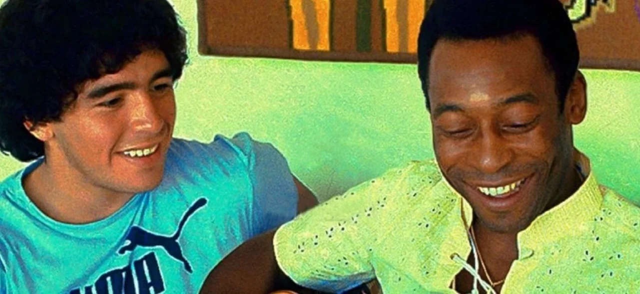 Maradona y Pelé - Foto: Pelé