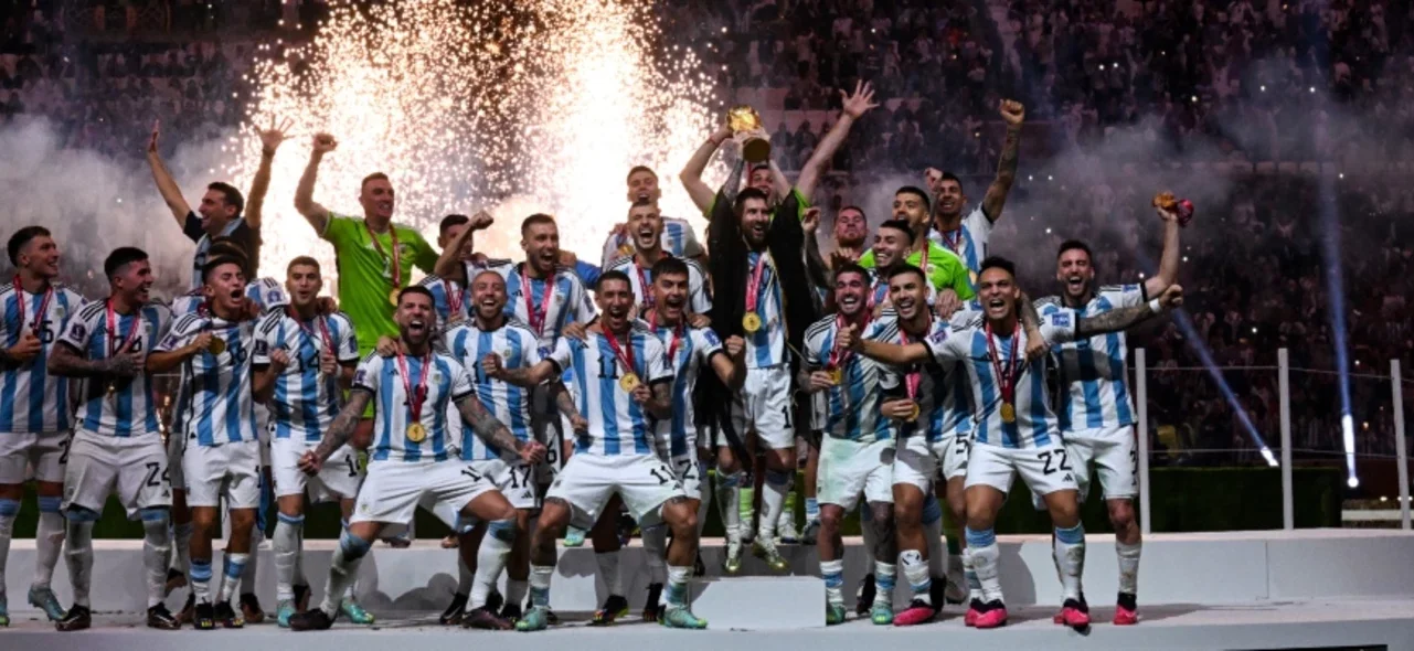 Argentina se consagró campeón del mundo. Foto: AFP