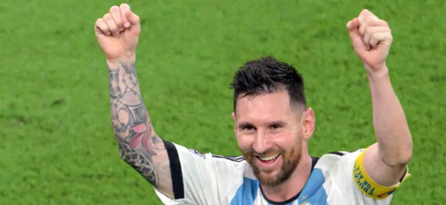 Messi, feliz por la clasificación a cuartos / AFP