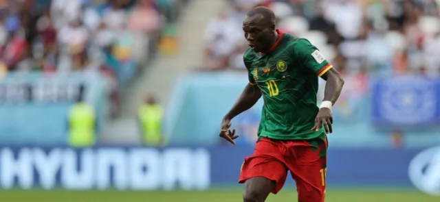 Aboubakar marcó el gol del triunfo de Camerún ante Brasil en el Mundial. Foto:AFP