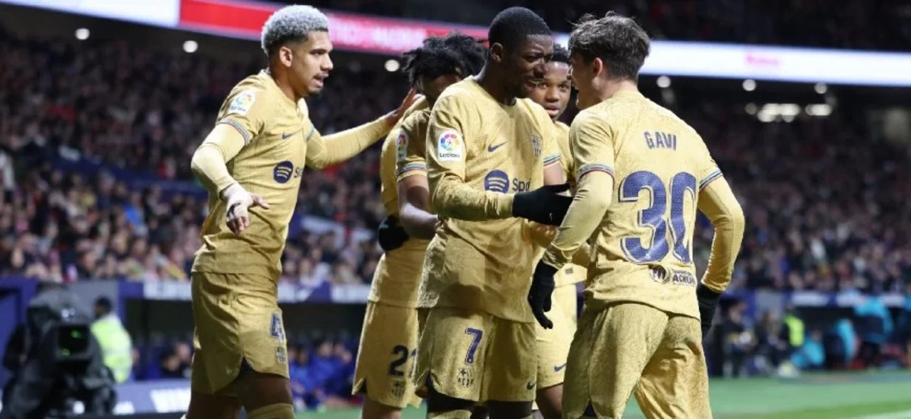 Barcelona ahora es líder de la liga española. / Foto: AFP.