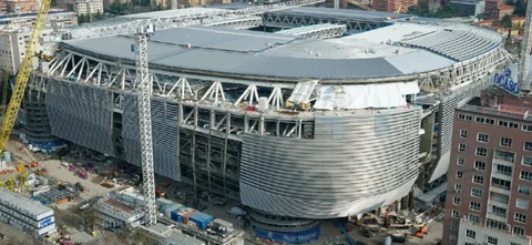 Así va la remodelación del estadio Santiago Bernabéu. / Foto: Real Madrid.