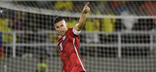 Gustavo Puerta fue el autor del gol de Colombia. / foto: FCF.