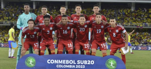 Cuentas de Colombia en el Sudamericano Sub 20. / Foto: FCF.