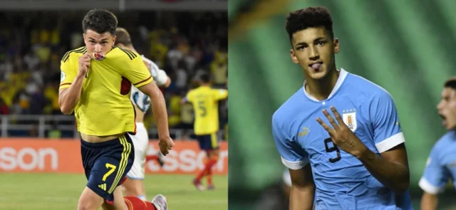 Colombia vs. Uruguay en el Sudamericano Sub 20. / Foto: Vizzorimage.