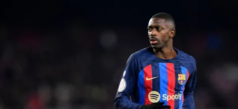 Dembelé marcó el único gol del partido. Foto: AFP