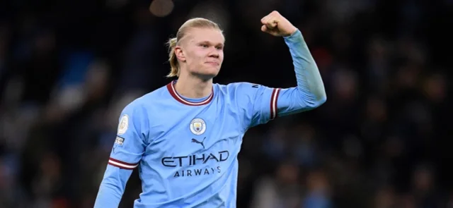 Haaland se mantiene como máximo goleador de la Premier League. Foto: AFP