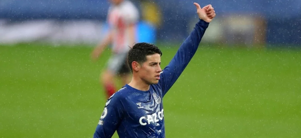 Esto dijo James Rodríguez sobre Everton y su actualidad. / Foto: AFP.