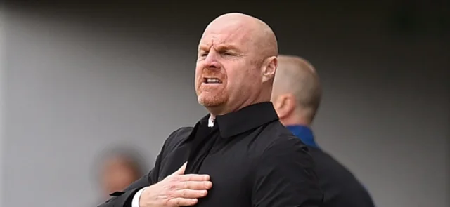 Sean Dyche dirigió a Burnley. Foto: AFP