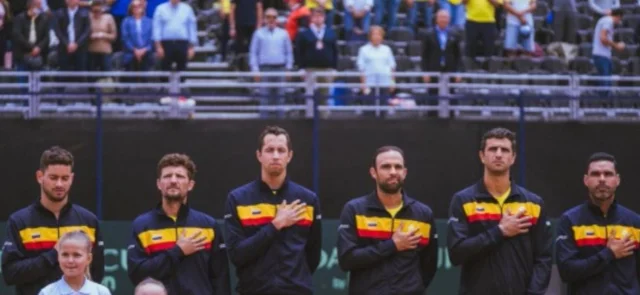 Colombia lista para enfrentar a Inglaterra por un cupo a la Copa Davis. / Foto: Fedecoltenis.