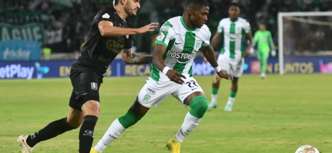 Así fue el gol de Nacional en su primer juego en la Liga BetPlay. / Foto: Vizzorimage.