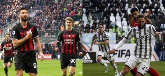 Derrotas de Milán y Juventus / Fotos AFP