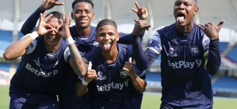 Atlético de Cali celebra gol - VizzorImage / Samir Rojas