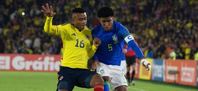 Colombia empató con Brasil. Foto: VizzorImage / Samuel Norato