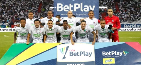 Así fue el fuera de lugar de Once Caldas contra Millonarios. / Foto: VizzorImage - John Jairo Bonilla