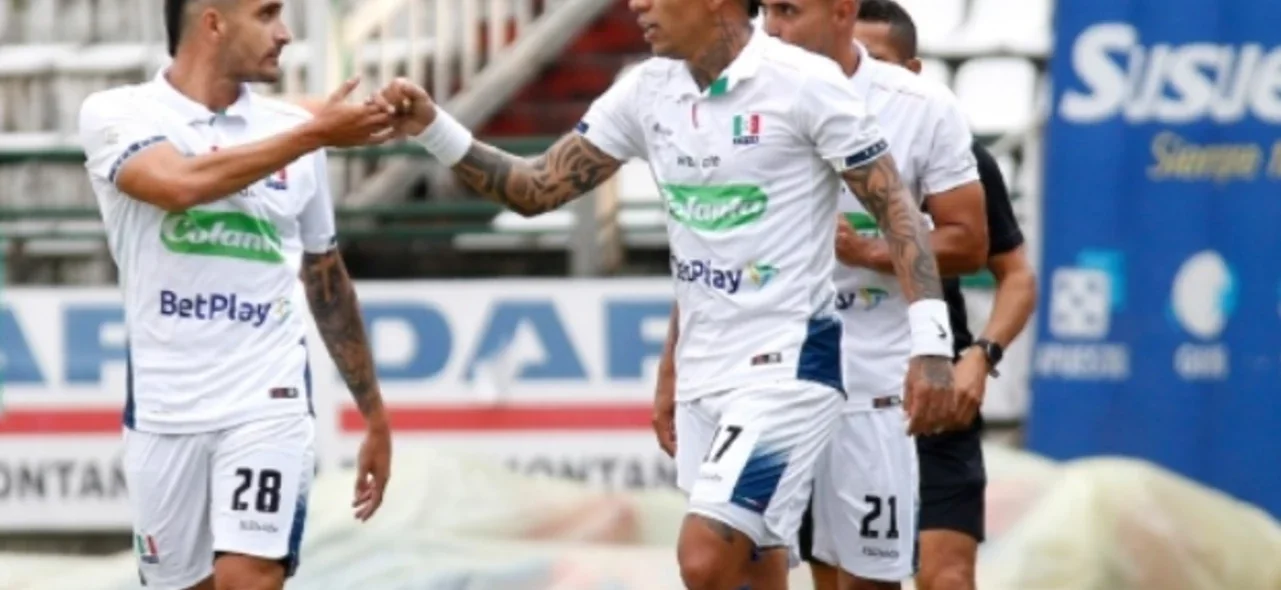 Así fue el gol del triunfo de Once Caldas vs. Millonarios. / Foto: VizzorImage - John Jairo Bonilla