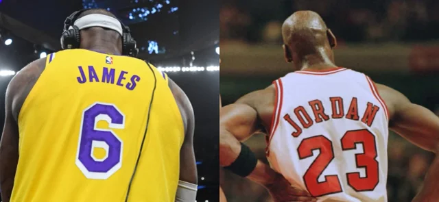 LeBron James vs. Michael Jordan. Foto: AFP
