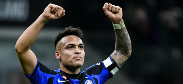 Lautaro Martínez fue la figura del partido. Foto: AFP