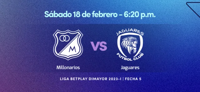 Millonarios vs Jaguares